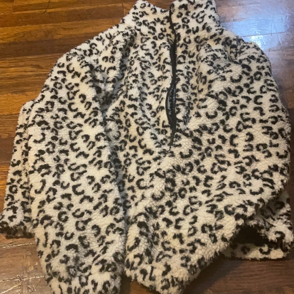 Cheetah print winter coat